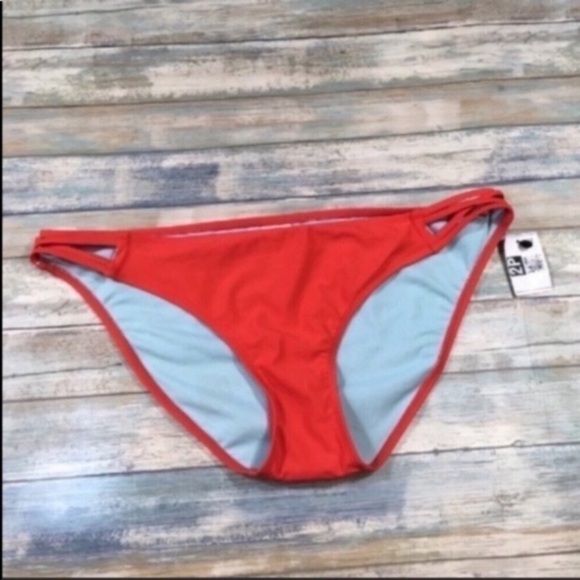 Xhilaration Orange Hipster Cut Bikini Bottoms - Picture 1 of 3